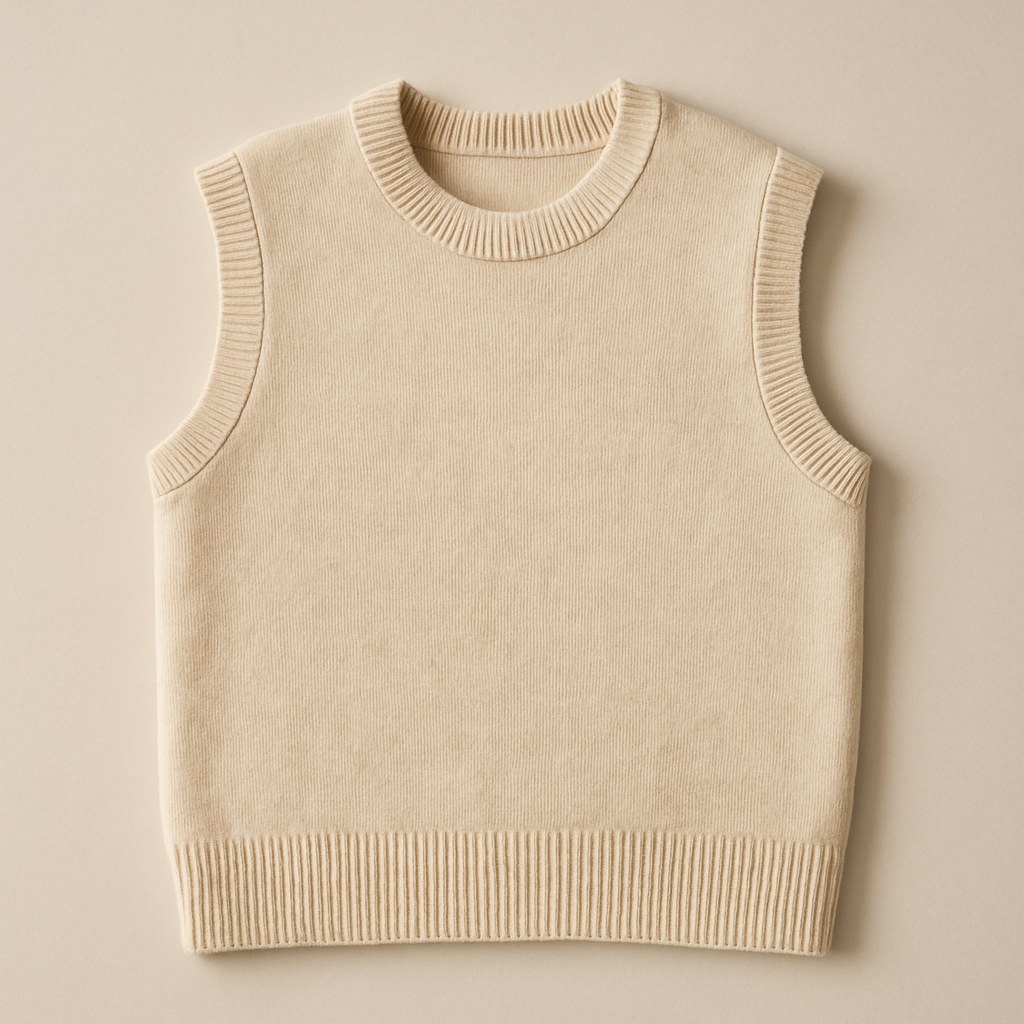 Crew Neck Vest